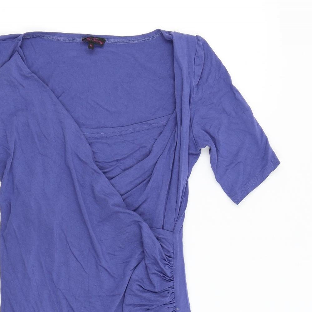 My Tammy Womens Purple   Wrap Dress  Size M