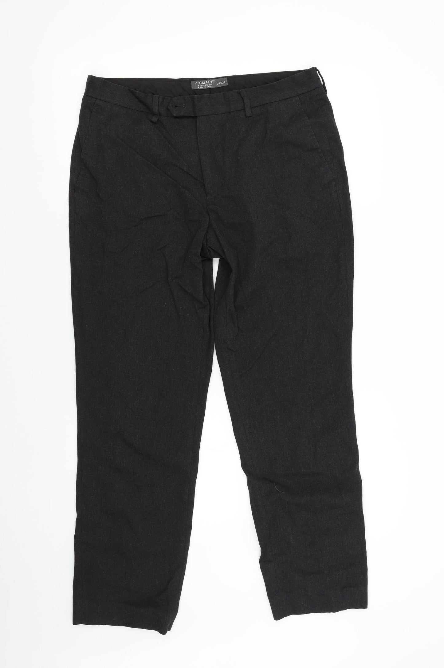 Primark Mens Black   Trousers  Size 34 L32 in