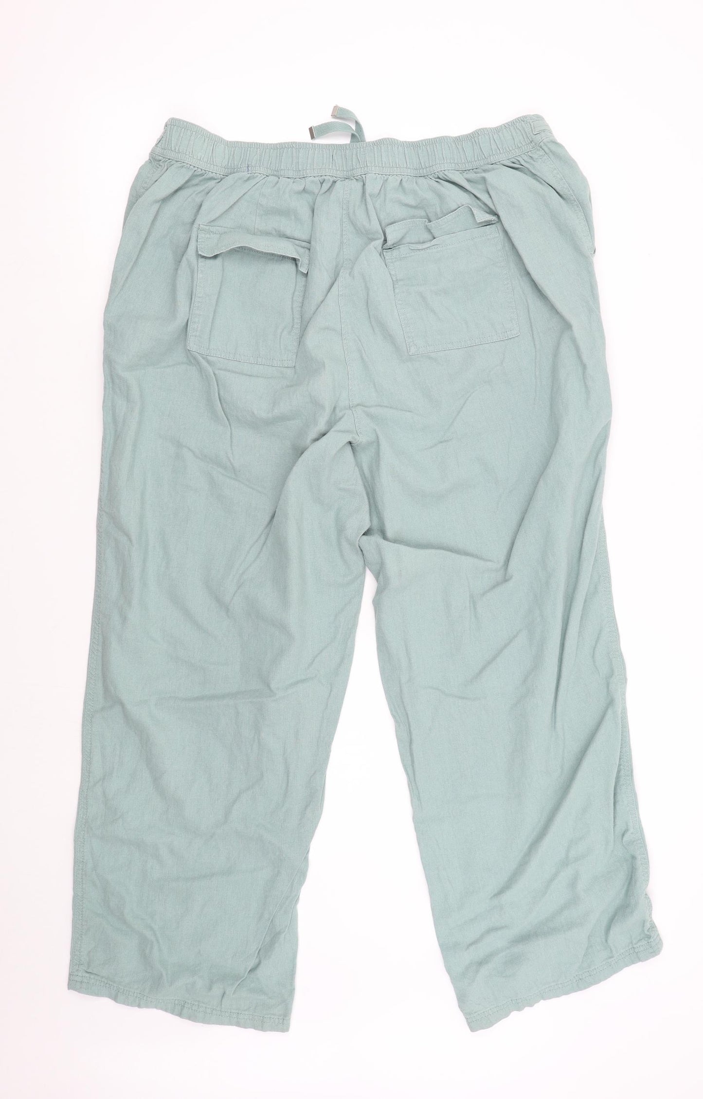 Evans Womens Green   Trousers  Size 22 L27 in