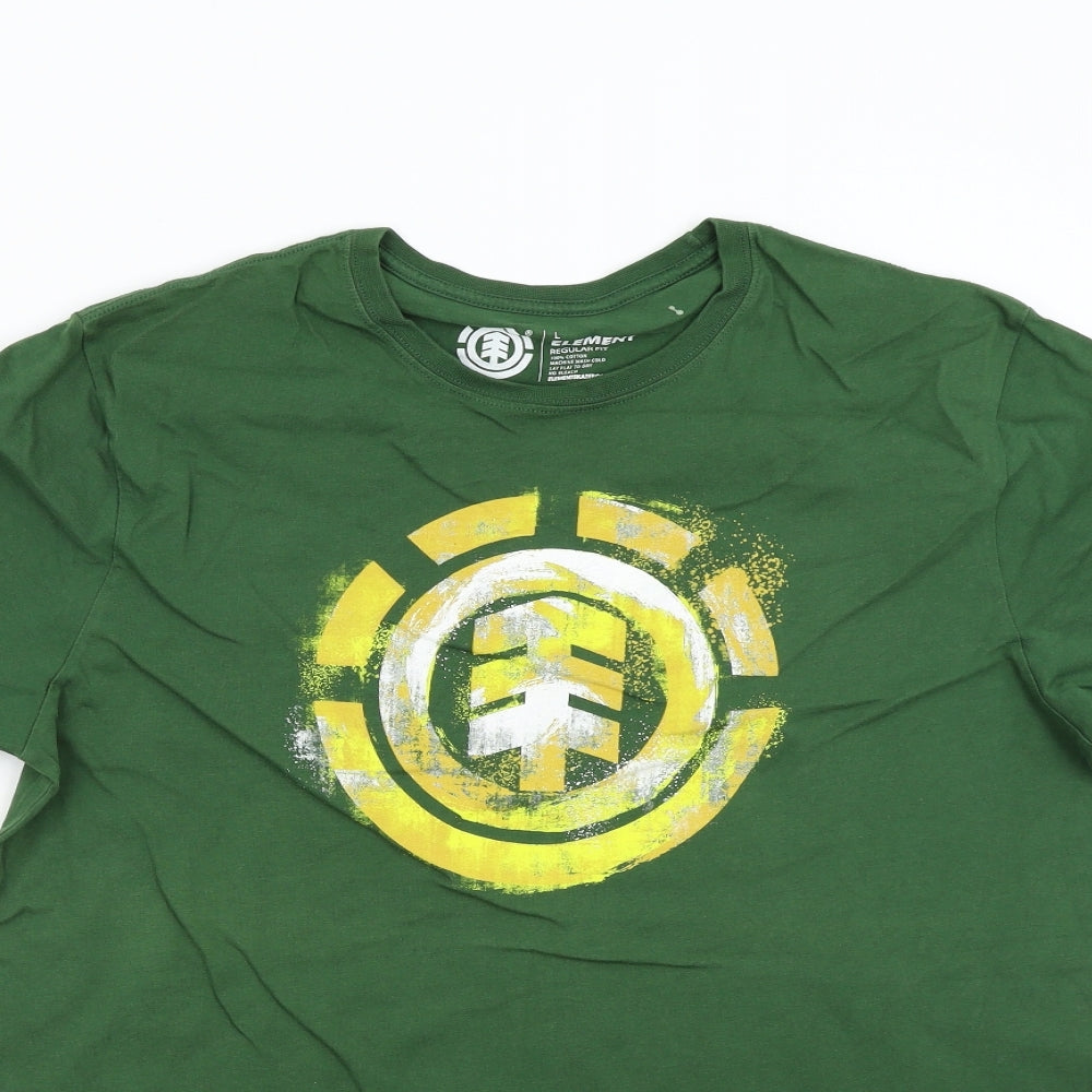 Element Mens Green    T-Shirt Size L