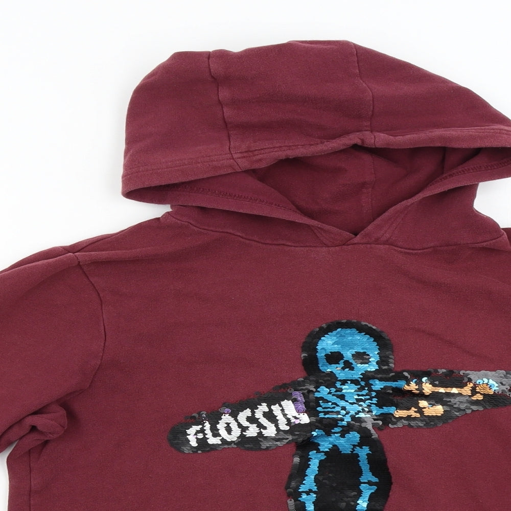 NEXT Boys Red   Pullover Hoodie Size M  - Flossin