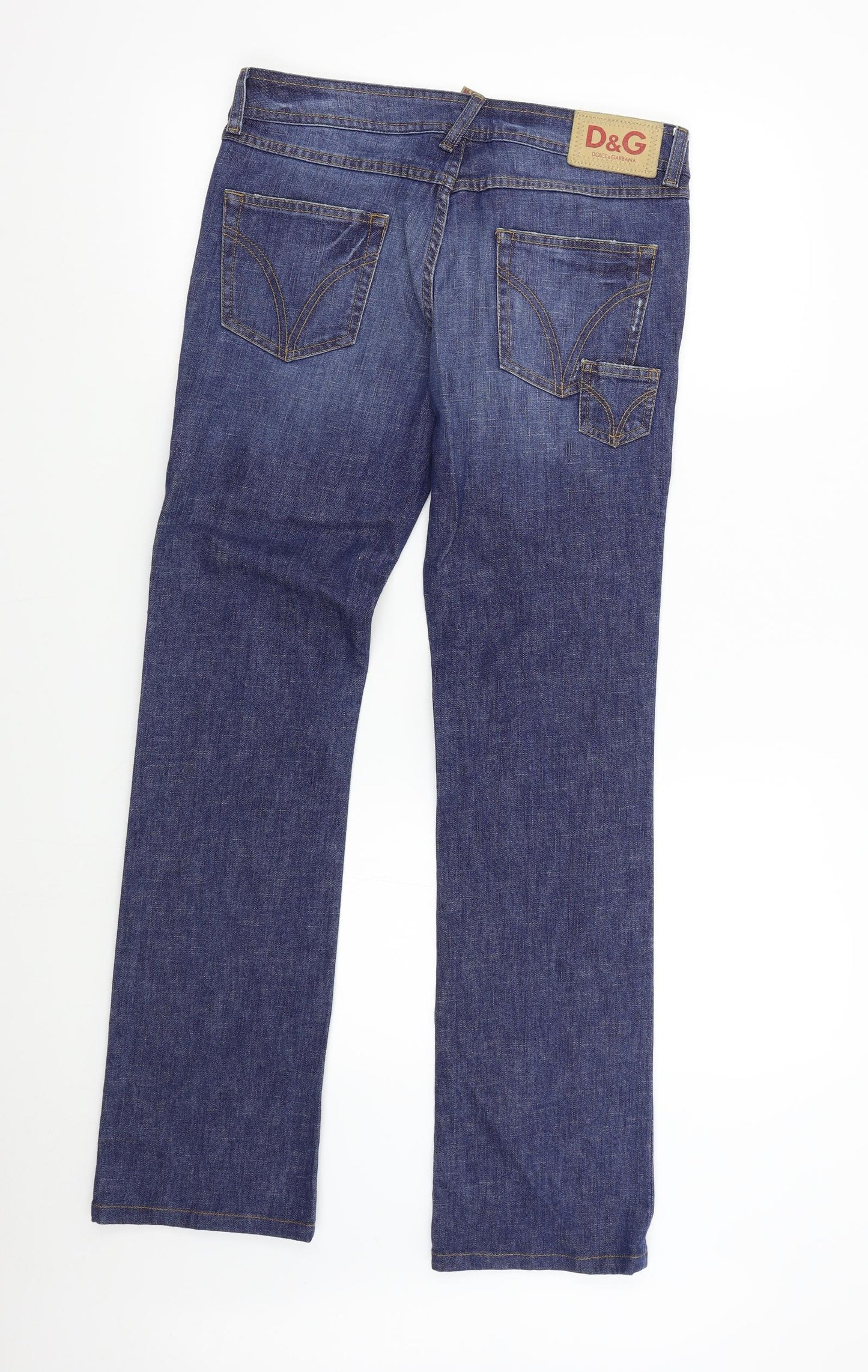 Dolce & Gabbana Womens Blue  Denim Bootcut Jeans Size 28 L31 in