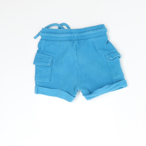 George Baby Blue   Cargo Trousers Size 12-18 Months  - Shorts