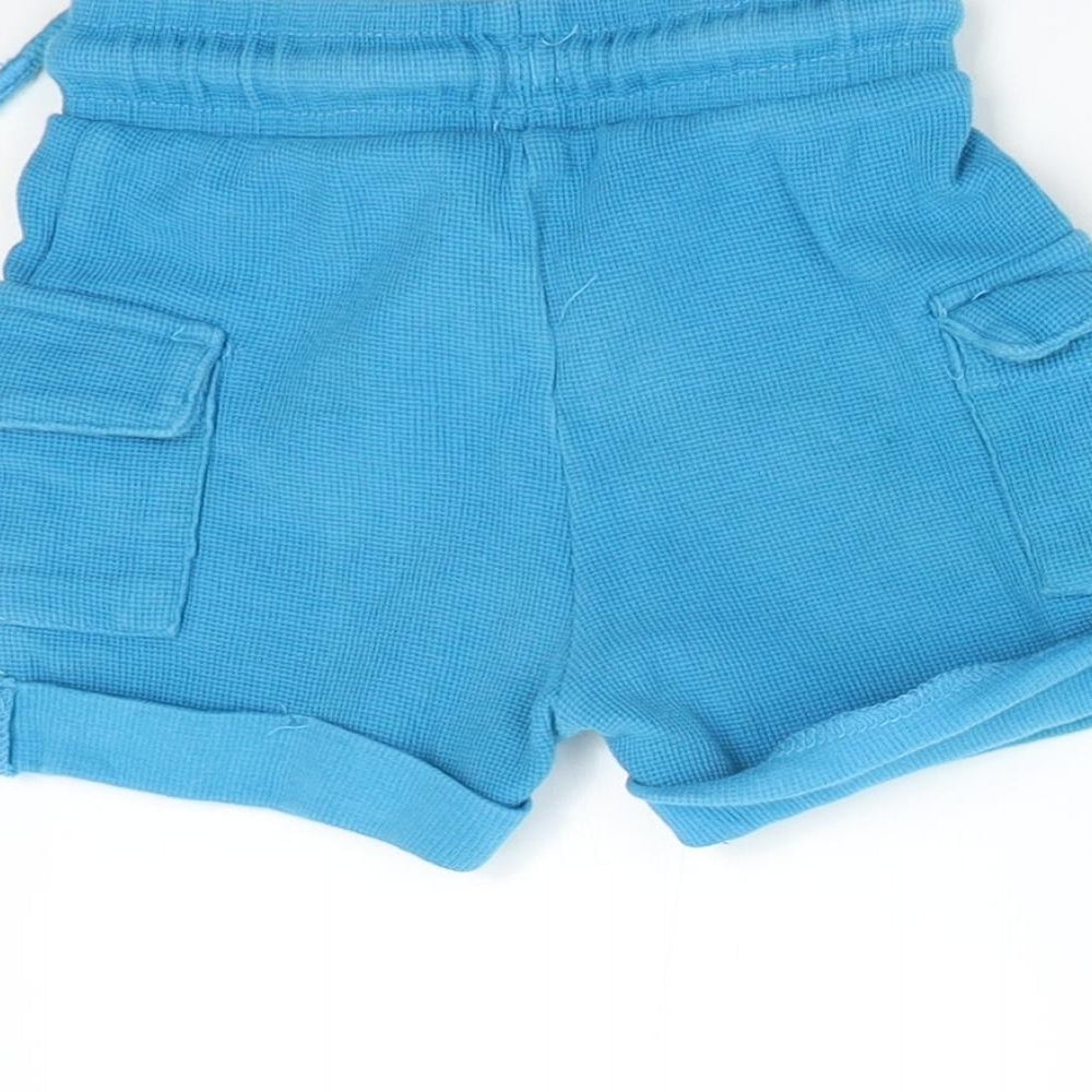 George Baby Blue   Cargo Trousers Size 12-18 Months  - Shorts