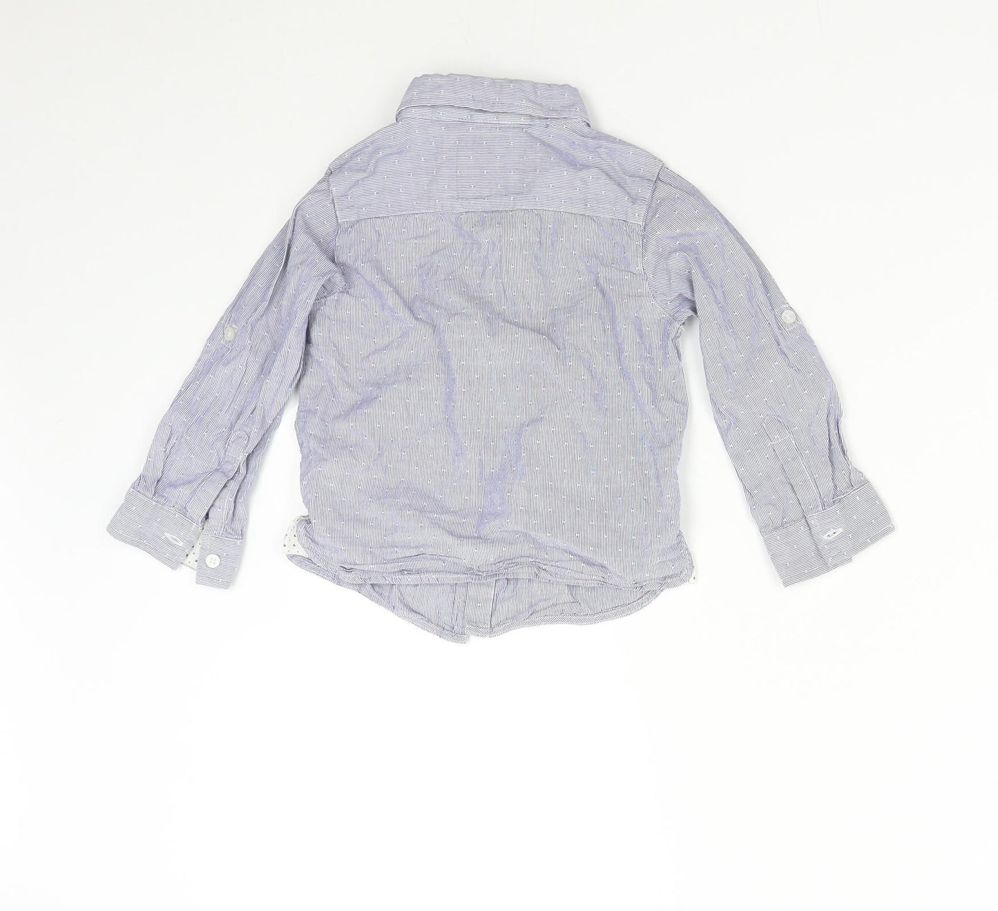 Mothercare Boys Blue Striped  Basic Button-Up Size 2-3 Years