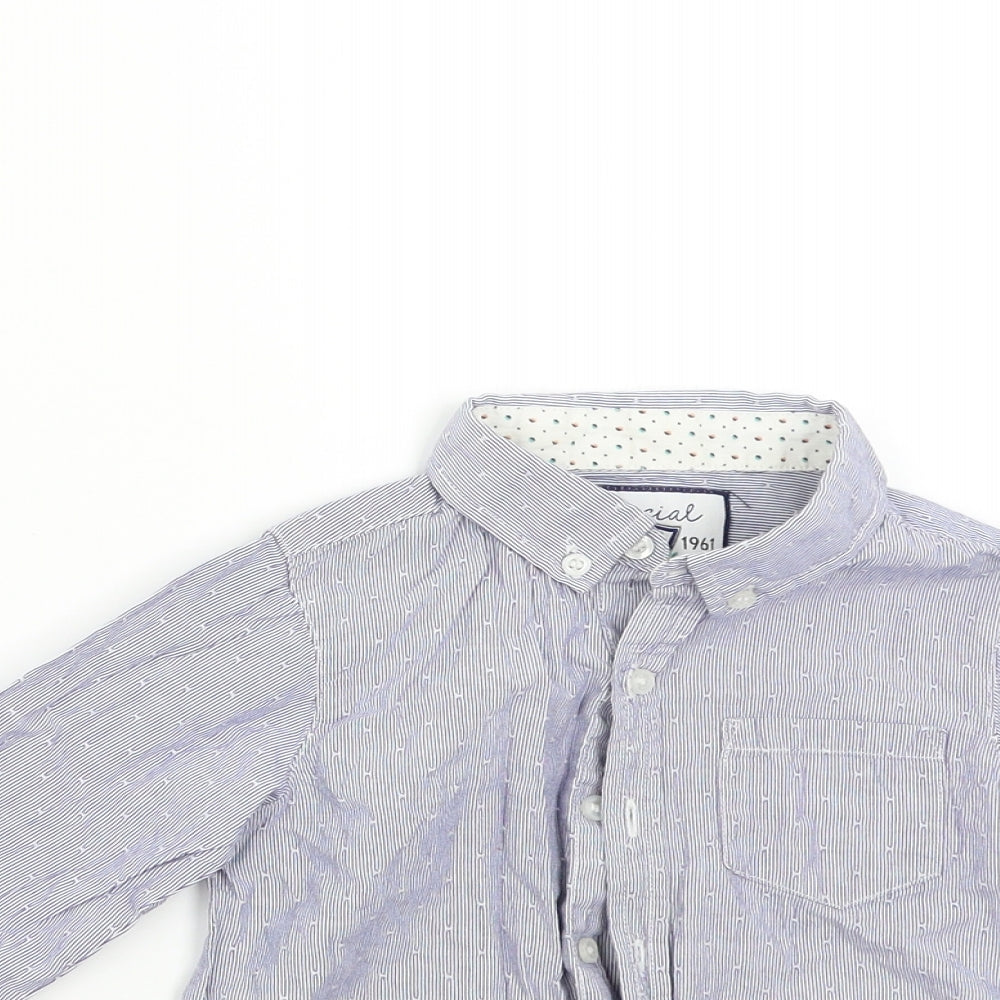 Mothercare Boys Blue Striped  Basic Button-Up Size 2-3 Years