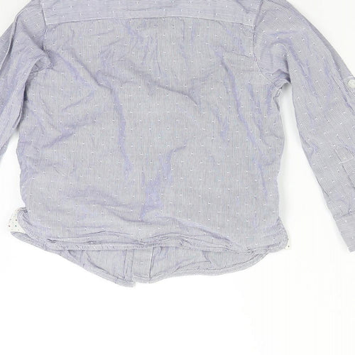 Mothercare Boys Blue Striped  Basic Button-Up Size 2-3 Years