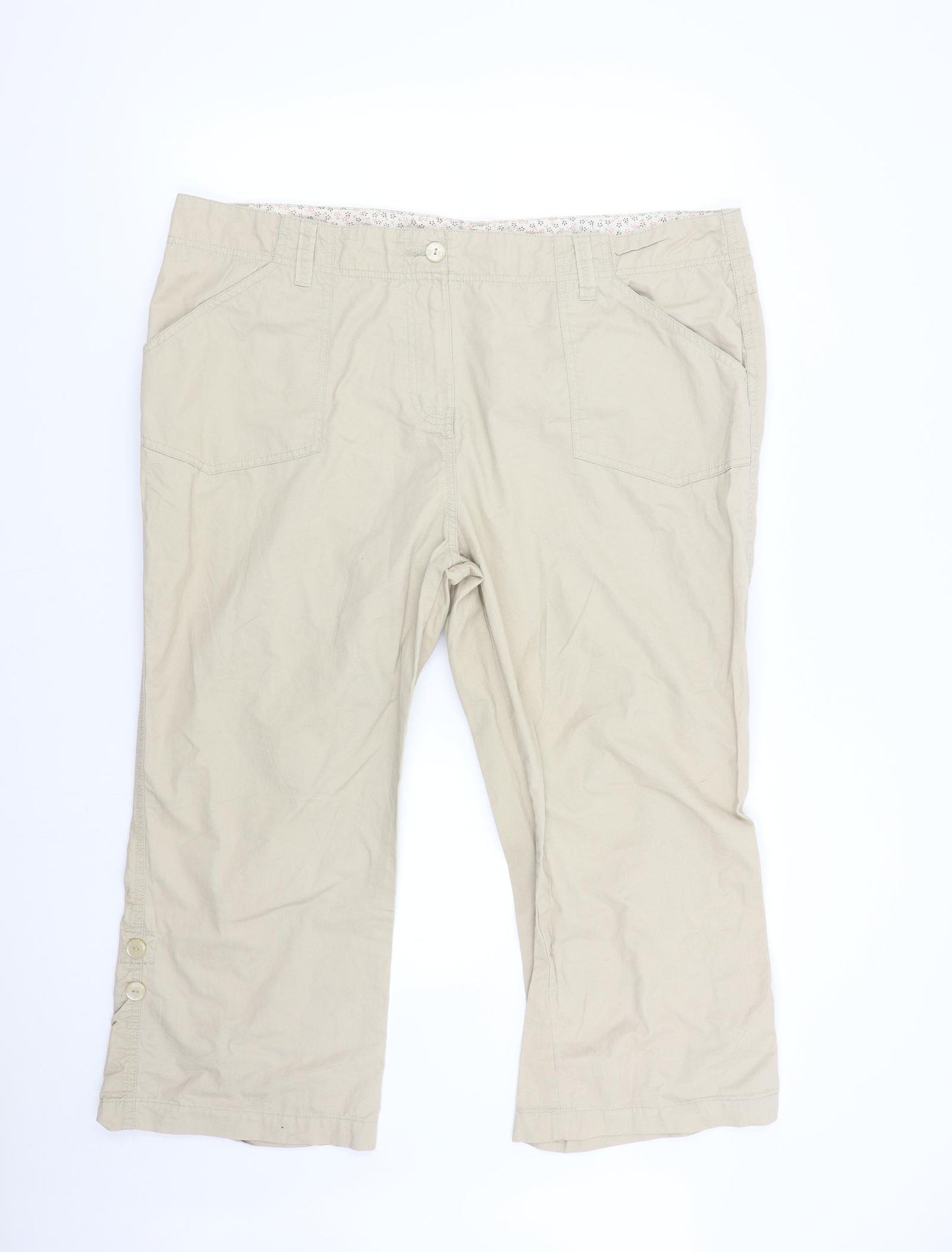 Debenhams Womens Beige   Trousers  Size 20 L23 in