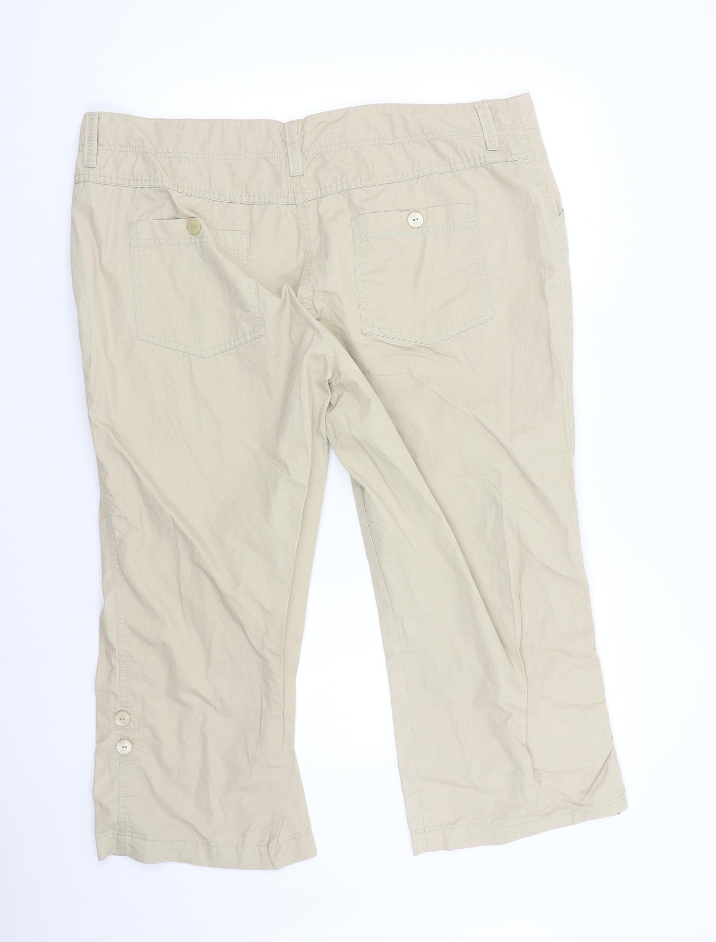 Debenhams Womens Beige   Trousers  Size 20 L23 in