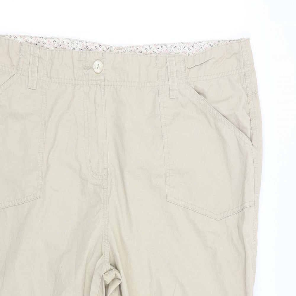 Debenhams Womens Beige   Trousers  Size 20 L23 in