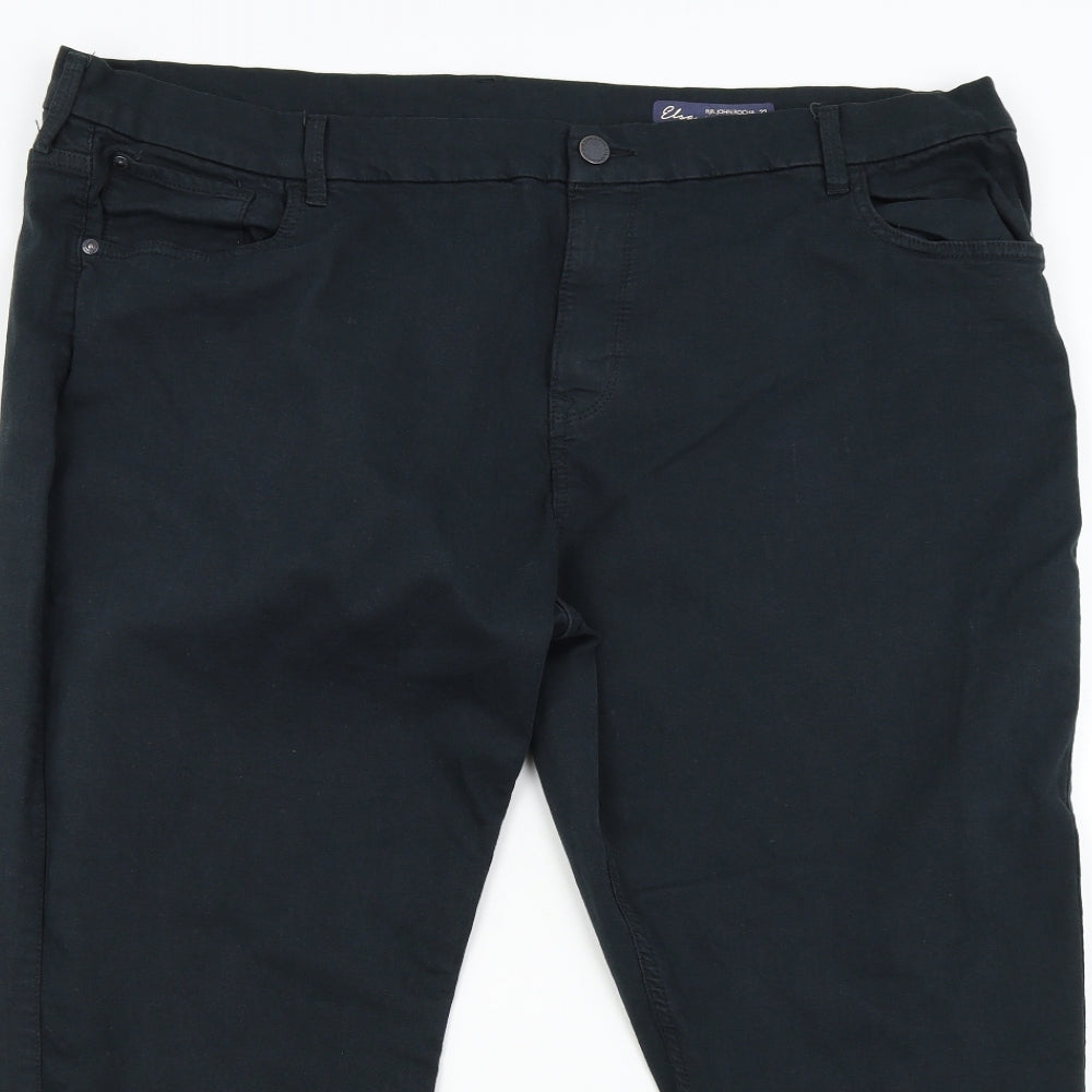 John Rocha Womens Black  Denim Straight Jeans Size 22 L25 in