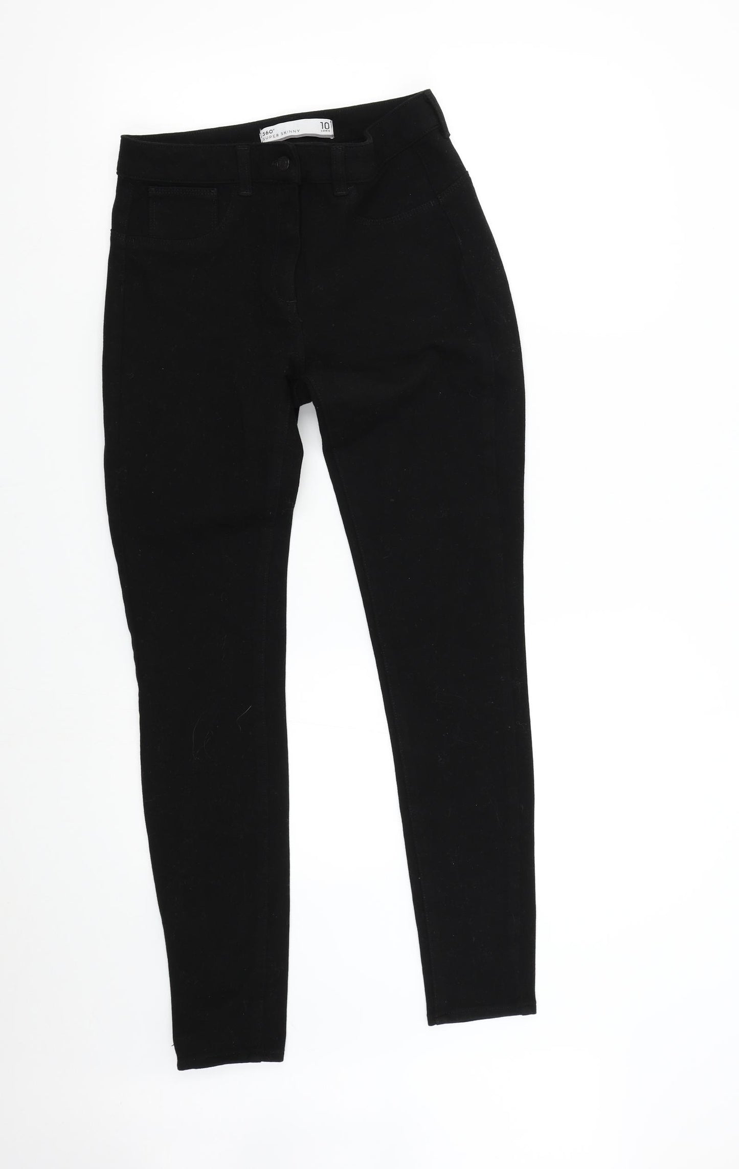 NEXT Womens Black  Denim Skinny Jeans Size 10 L30 in