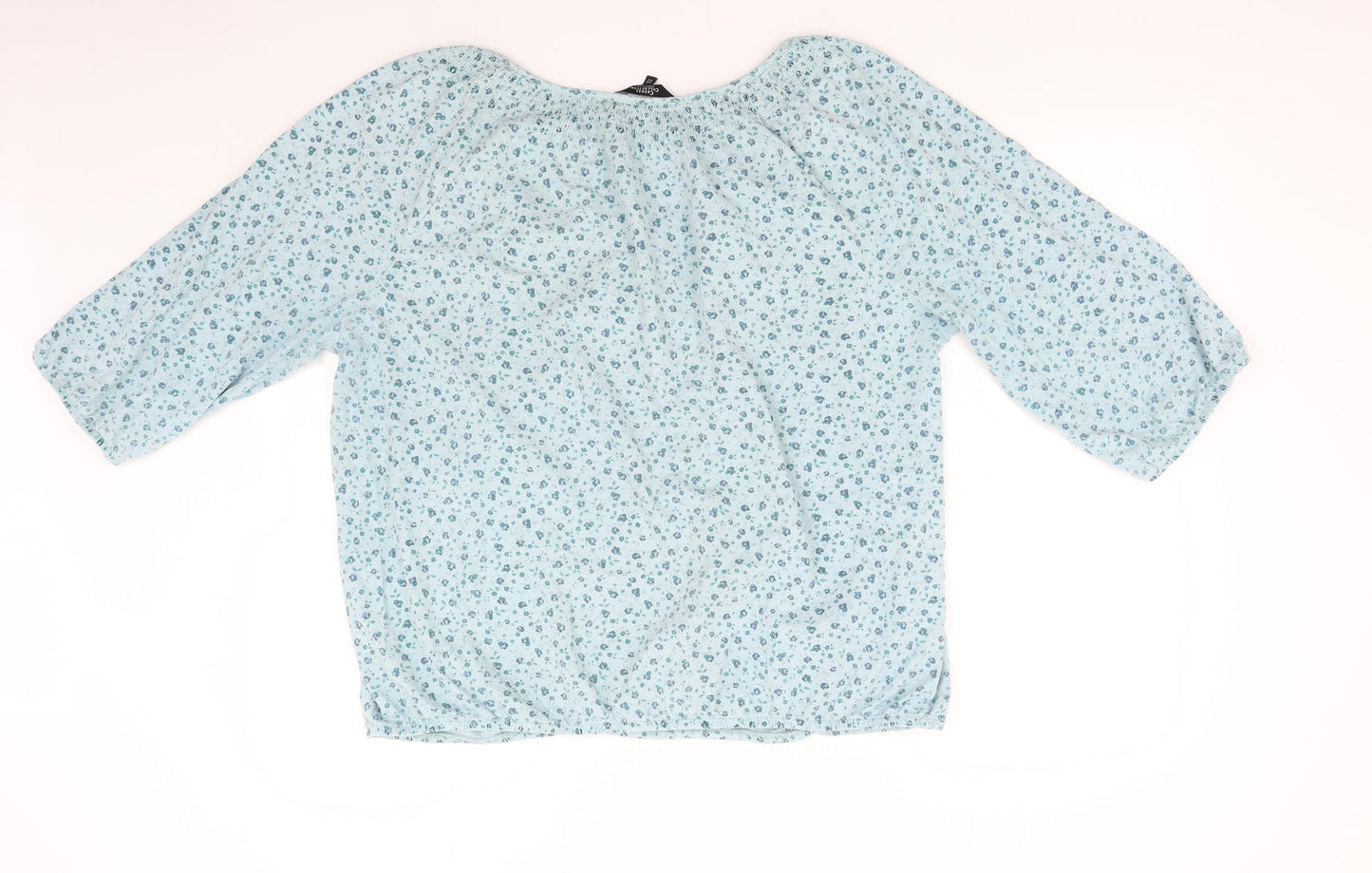 Debenhams Womens Green Floral  Basic T-Shirt Size 22