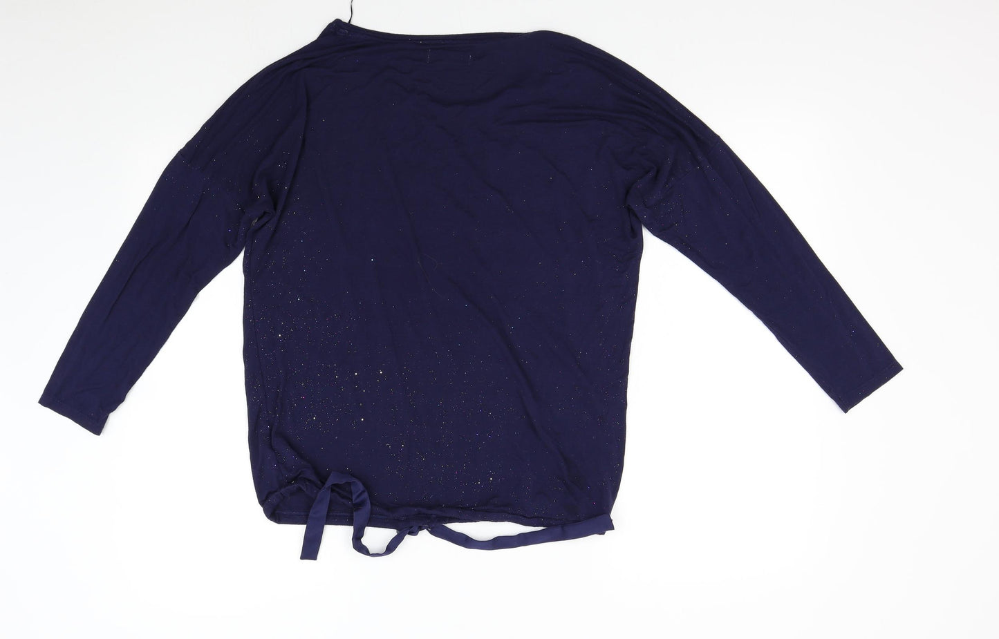 F&F Womens Blue Solid  Top Pyjama Pants Size 8
