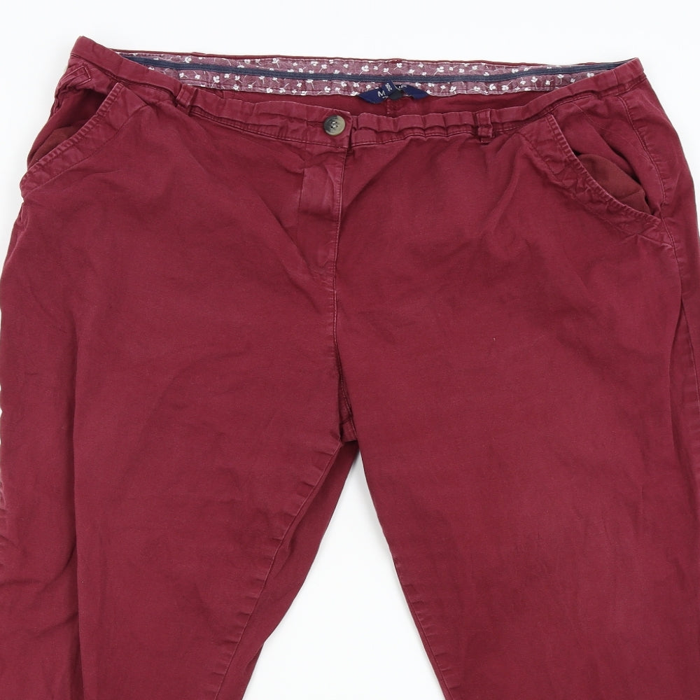 Maine Womens Red  Denim Straight Jeans Size 20 L26 in