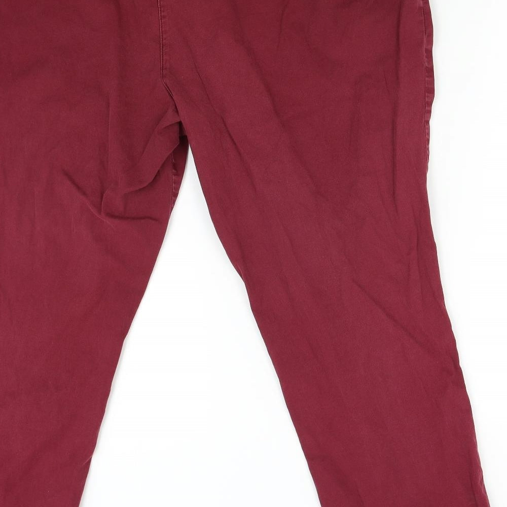 Maine Womens Red  Denim Straight Jeans Size 20 L26 in