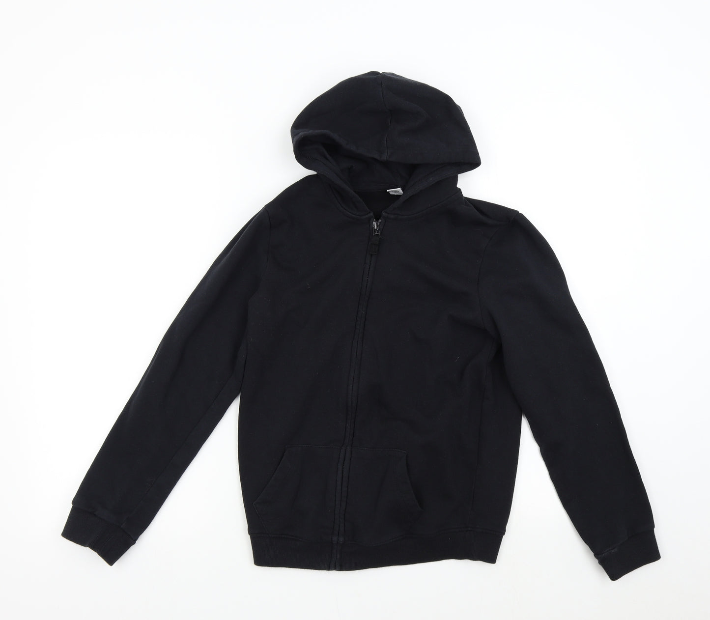 TU Boys Black   Full Zip Hoodie Size 11 Years