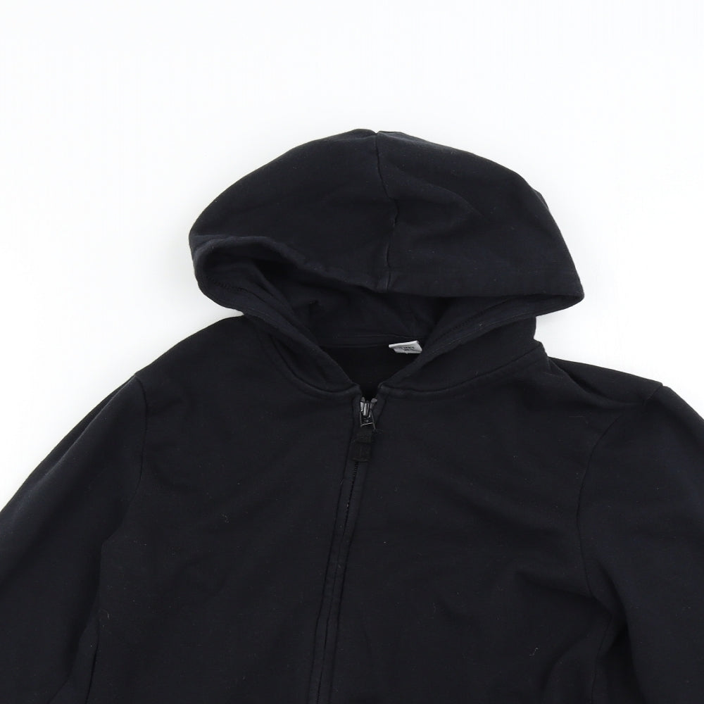 TU Boys Black   Full Zip Hoodie Size 11 Years