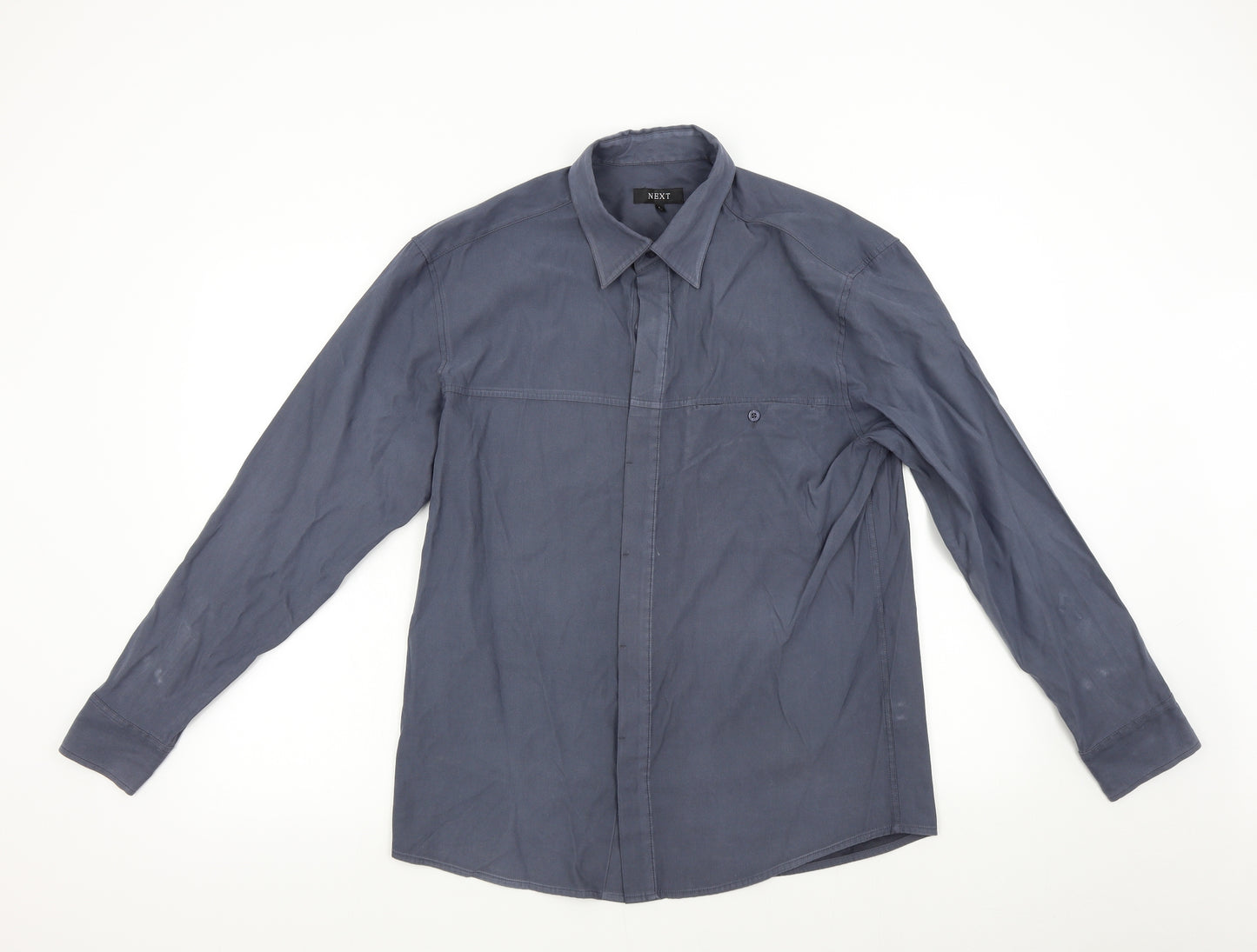 NEXT Mens Grey    Button-Up Size L
