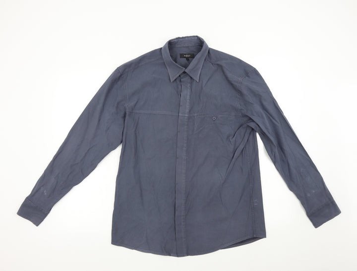 NEXT Mens Grey    Button-Up Size L
