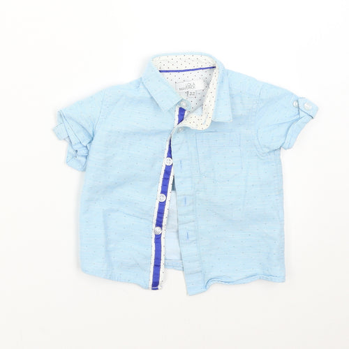 Lola & Maverick Baby Blue   Basic Button-Up Size 12-18 Months
