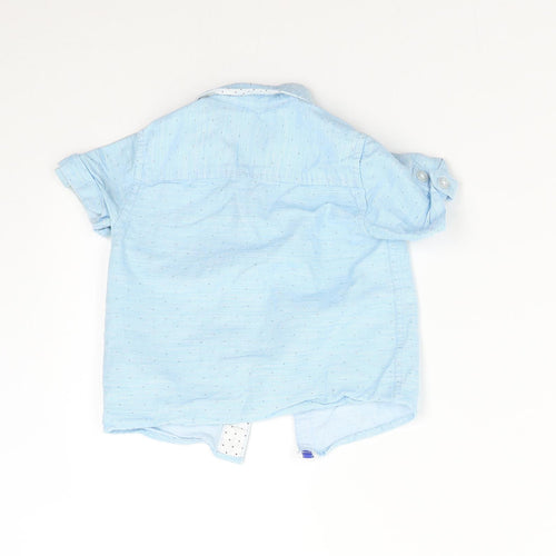 Lola & Maverick Baby Blue   Basic Button-Up Size 12-18 Months