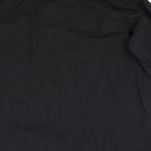 Woolworths Mens Black    Button-Up Size L