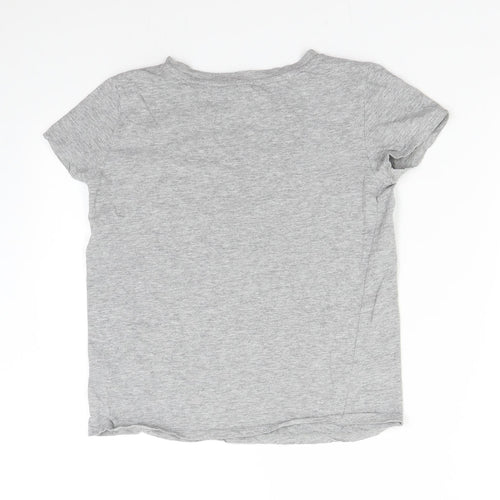 H&M Womens Grey   Basic T-Shirt Size XS  - Heart