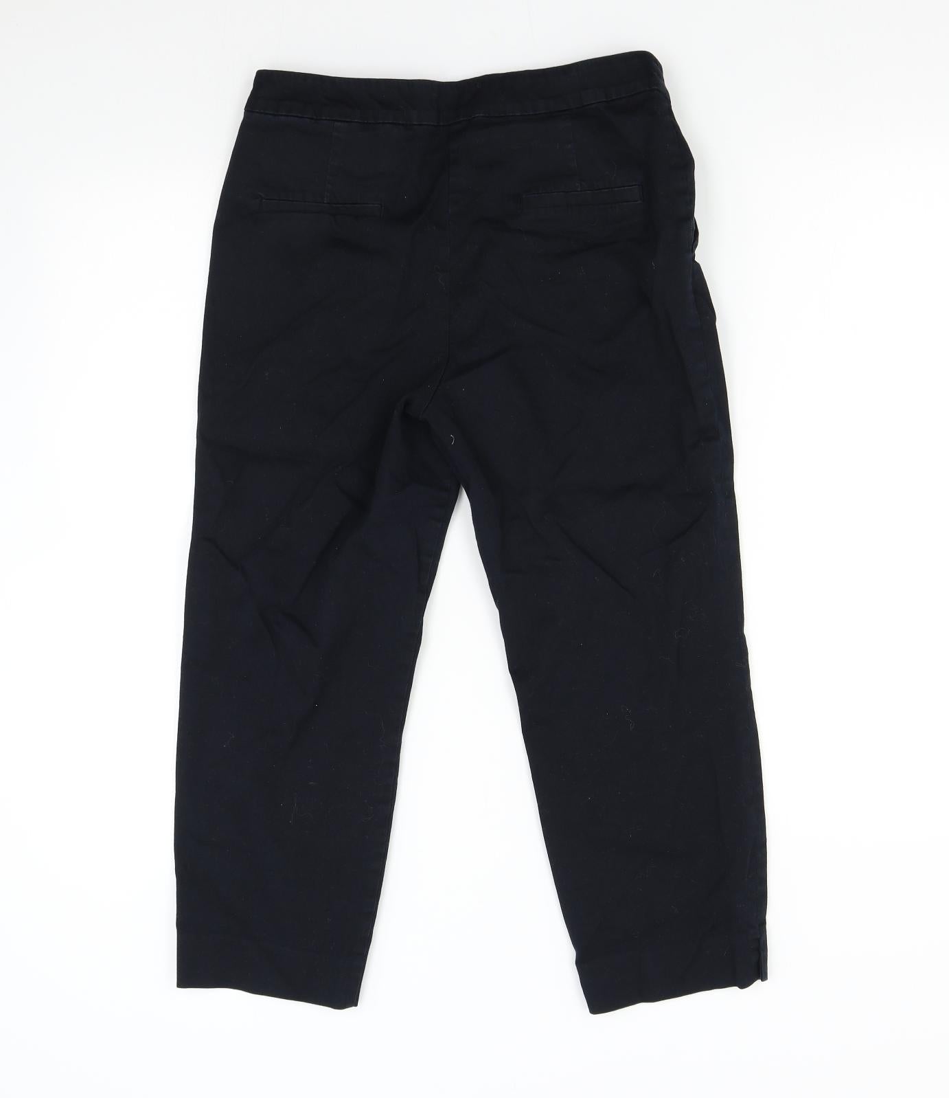 TU Womens Blue   Pedal Pusher Trousers Size 10 L20 in