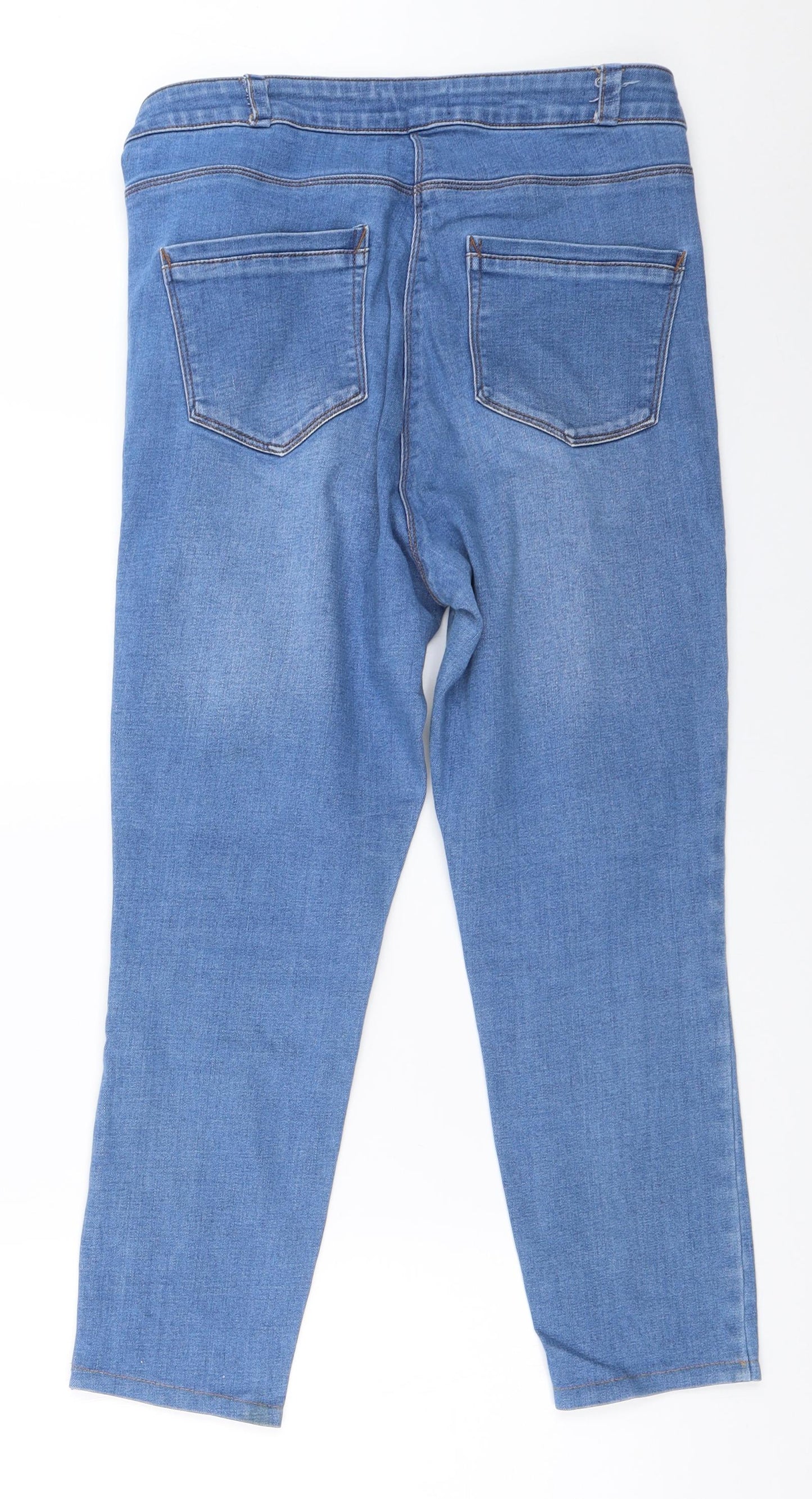 Matalan Womens Blue   Cropped Jeans Size 16 L24 in