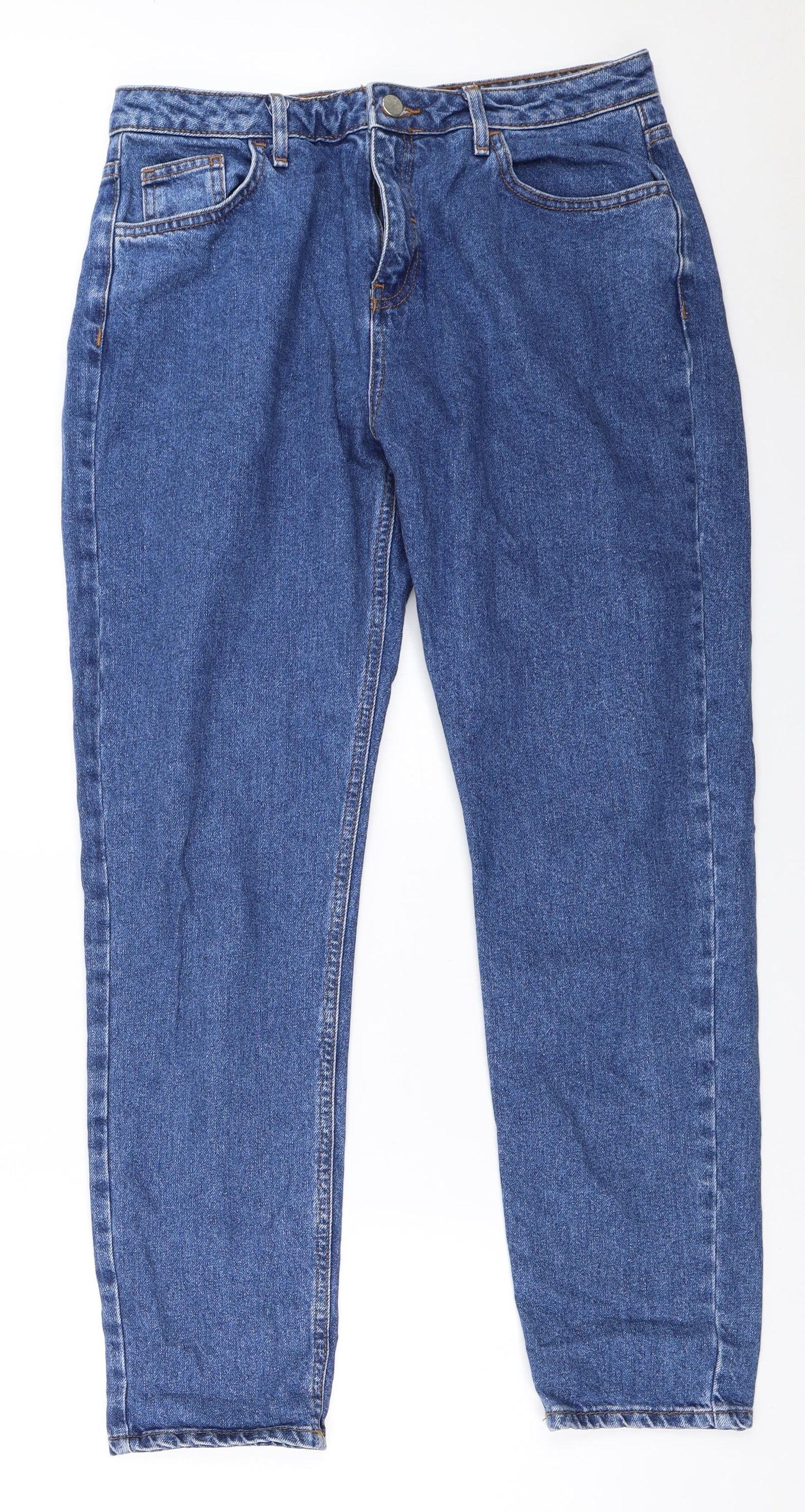 Primark Womens Blue   Straight Jeans Size 12 L29 in
