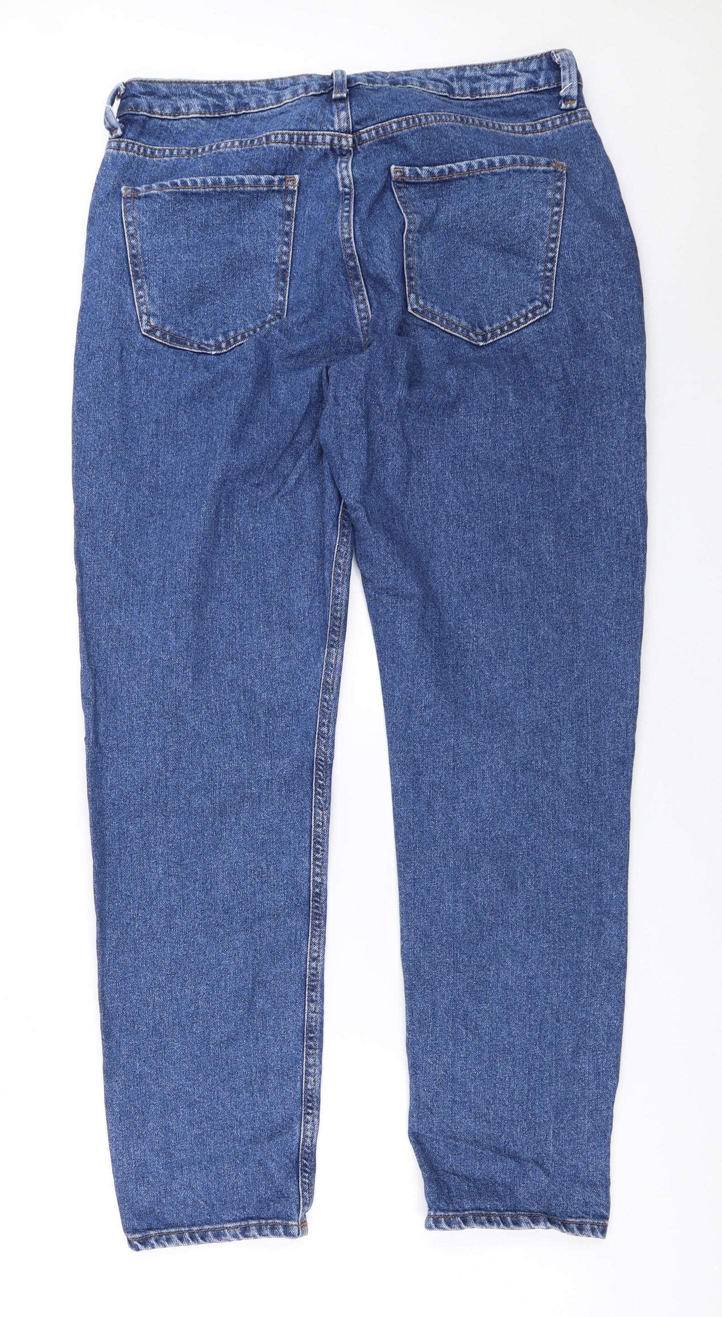 Primark Womens Blue   Straight Jeans Size 12 L29 in