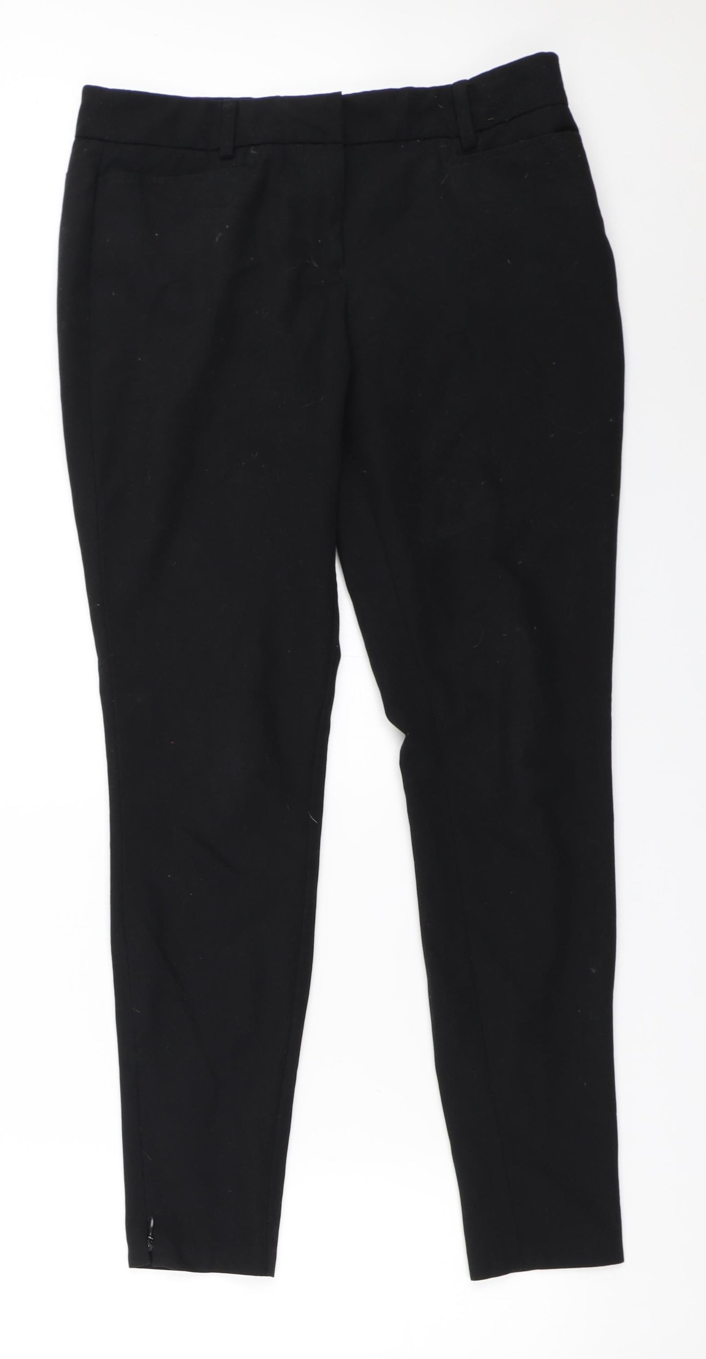 BHS Womens Black   Trousers  Size 8 L28 in
