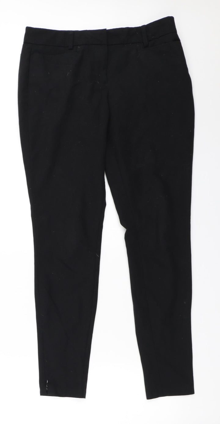 BHS Womens Black   Trousers  Size 8 L28 in