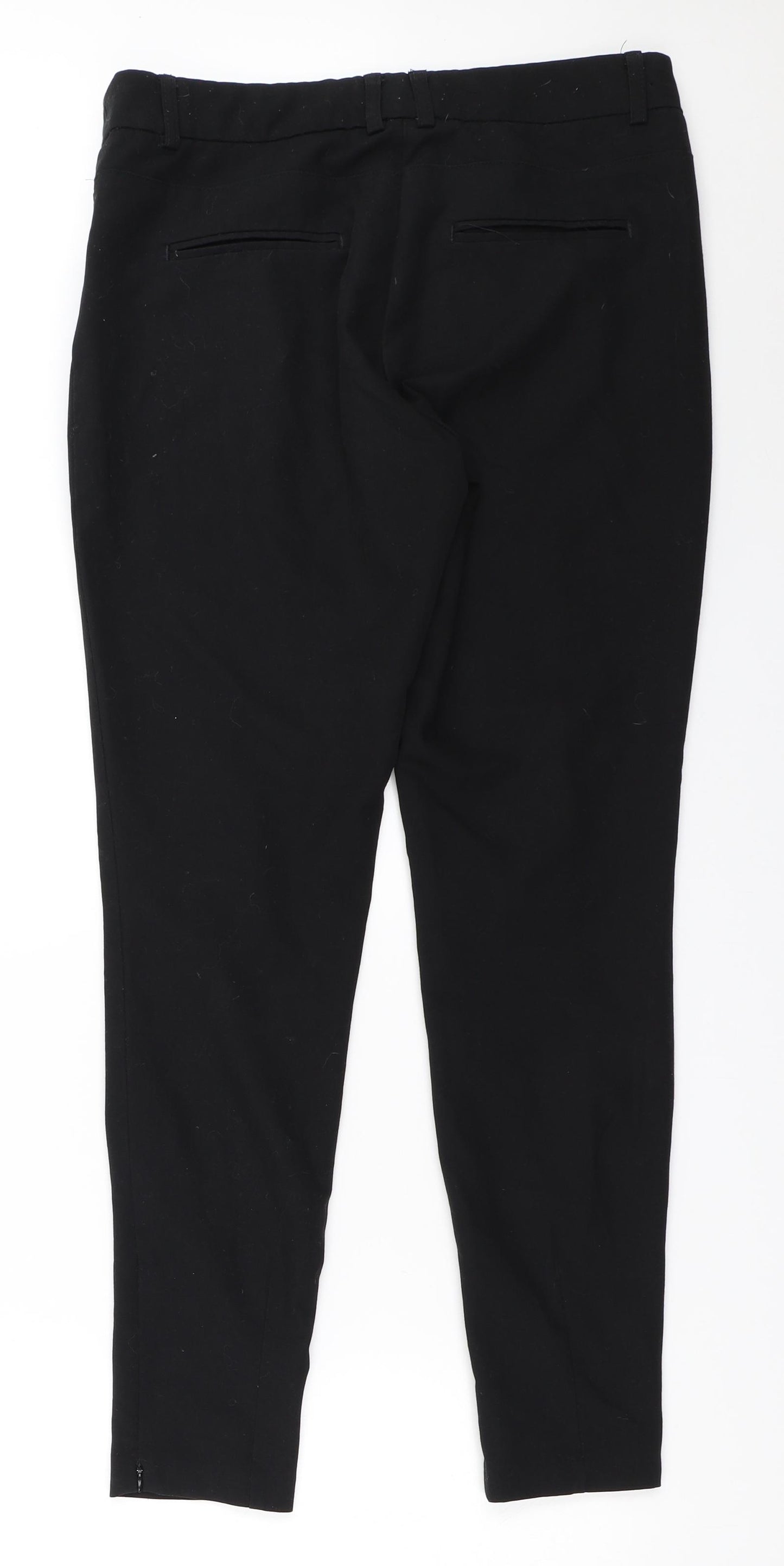 BHS Womens Black   Trousers  Size 8 L28 in
