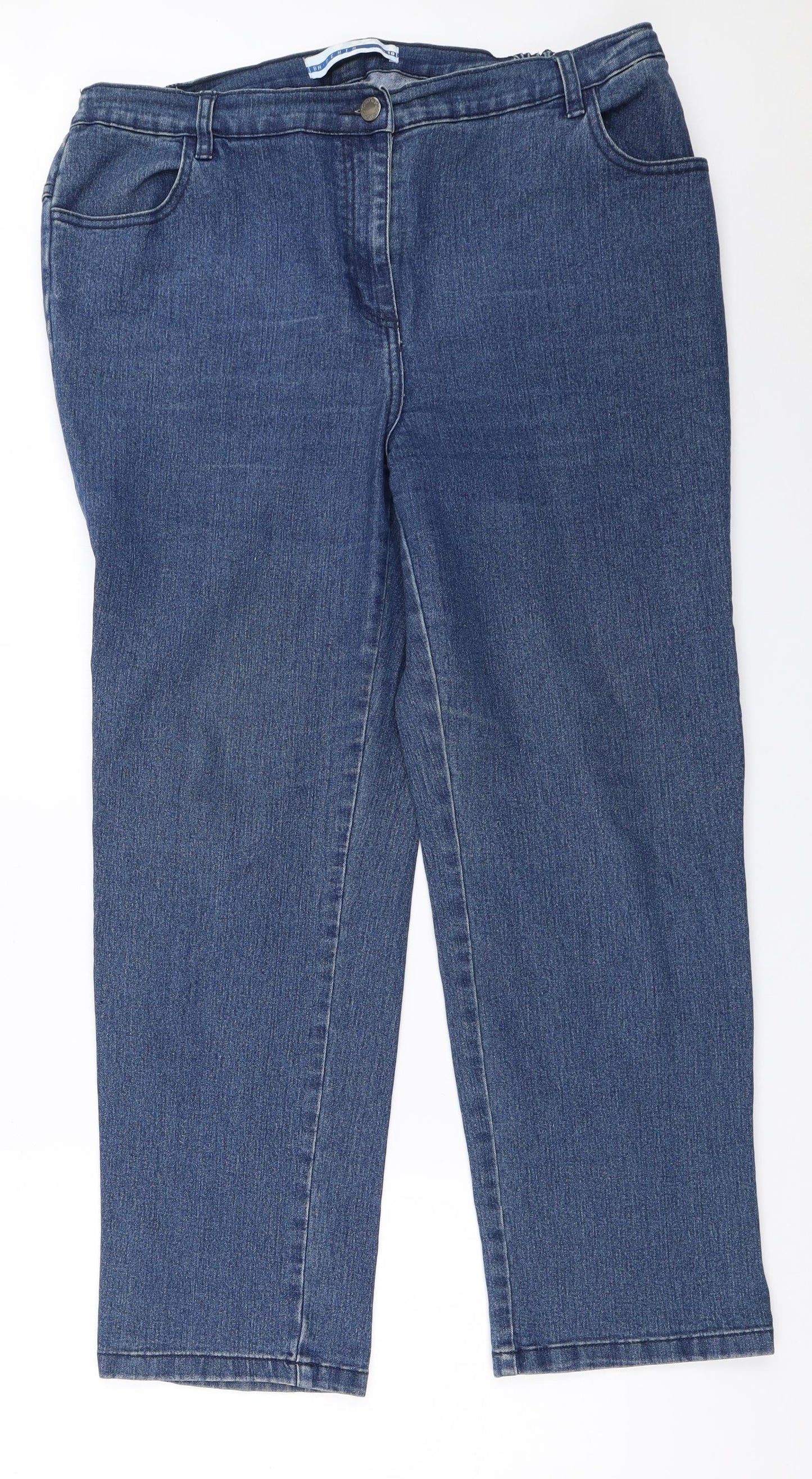 BM Womens Blue   Straight Jeans Size 18 L28 in