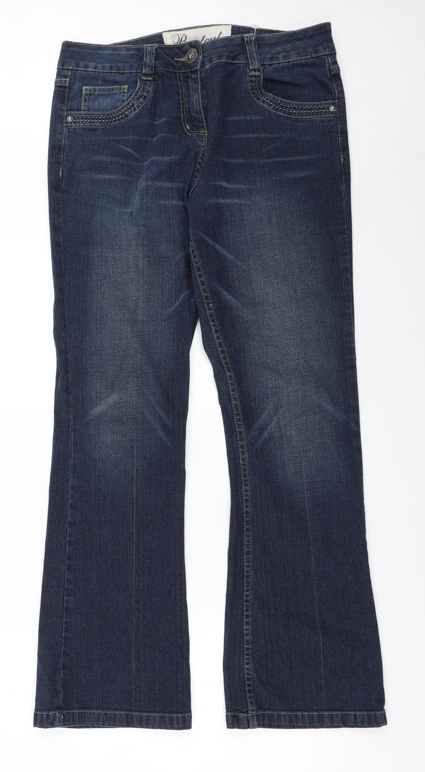 George Womens Blue   Bootcut Jeans Size 12 L31 in