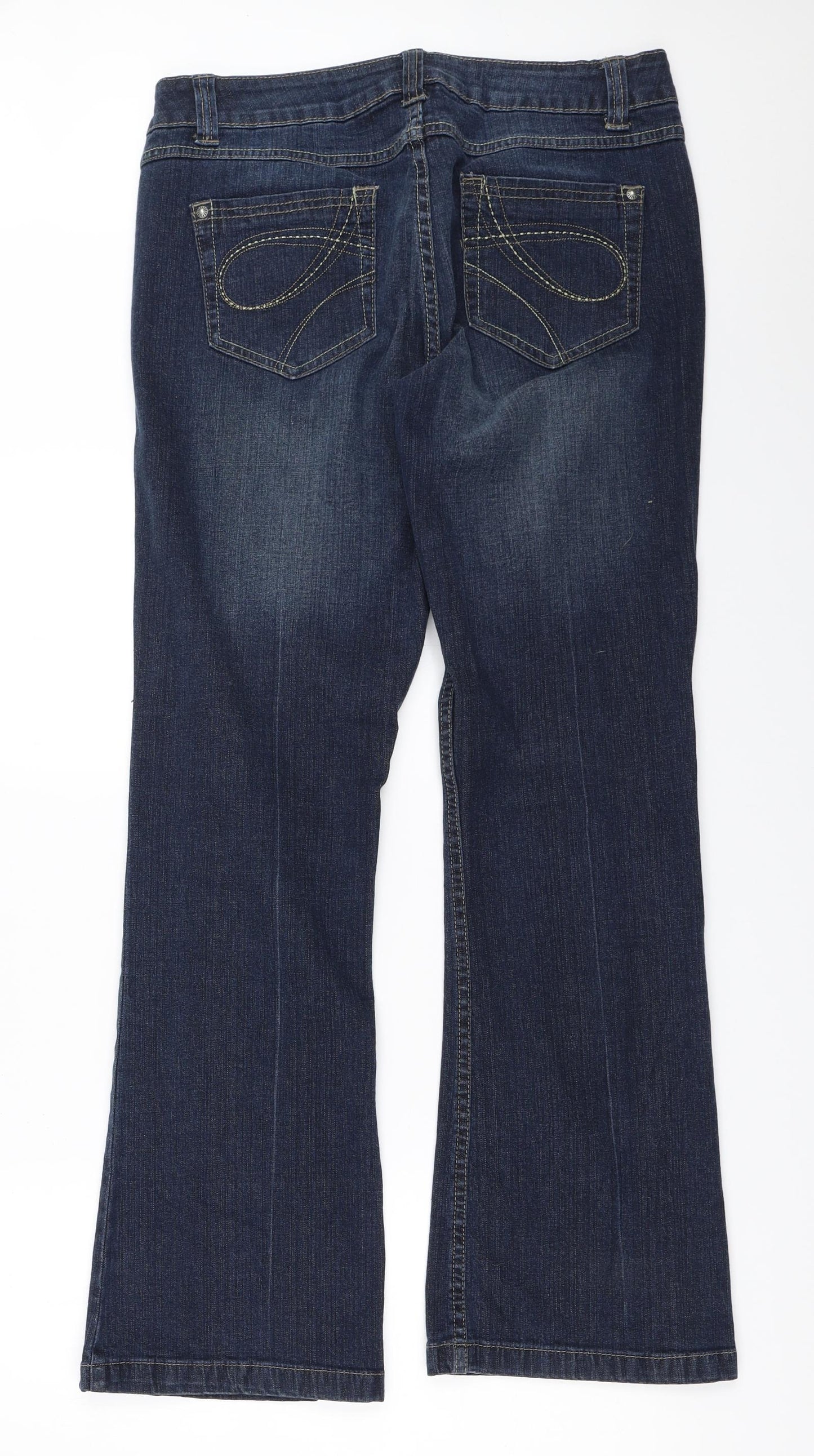 George Womens Blue   Bootcut Jeans Size 12 L31 in