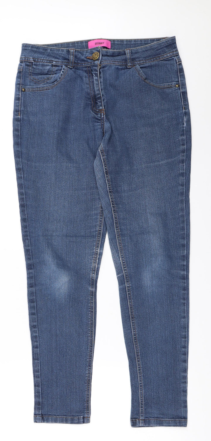 George Womens Blue Skinny Jeans Size 12 L29 in