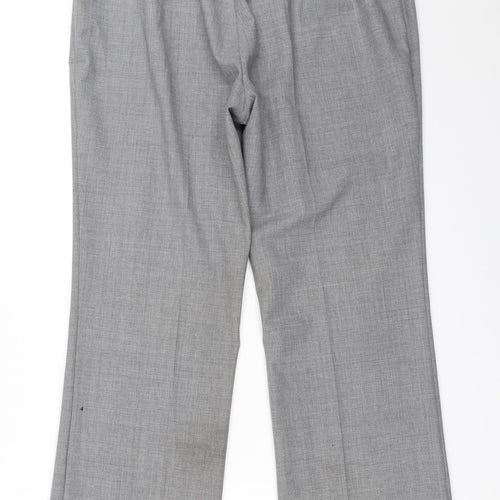 Marks and Spencer Womens Grey   Trousers  Size 14 L28 in