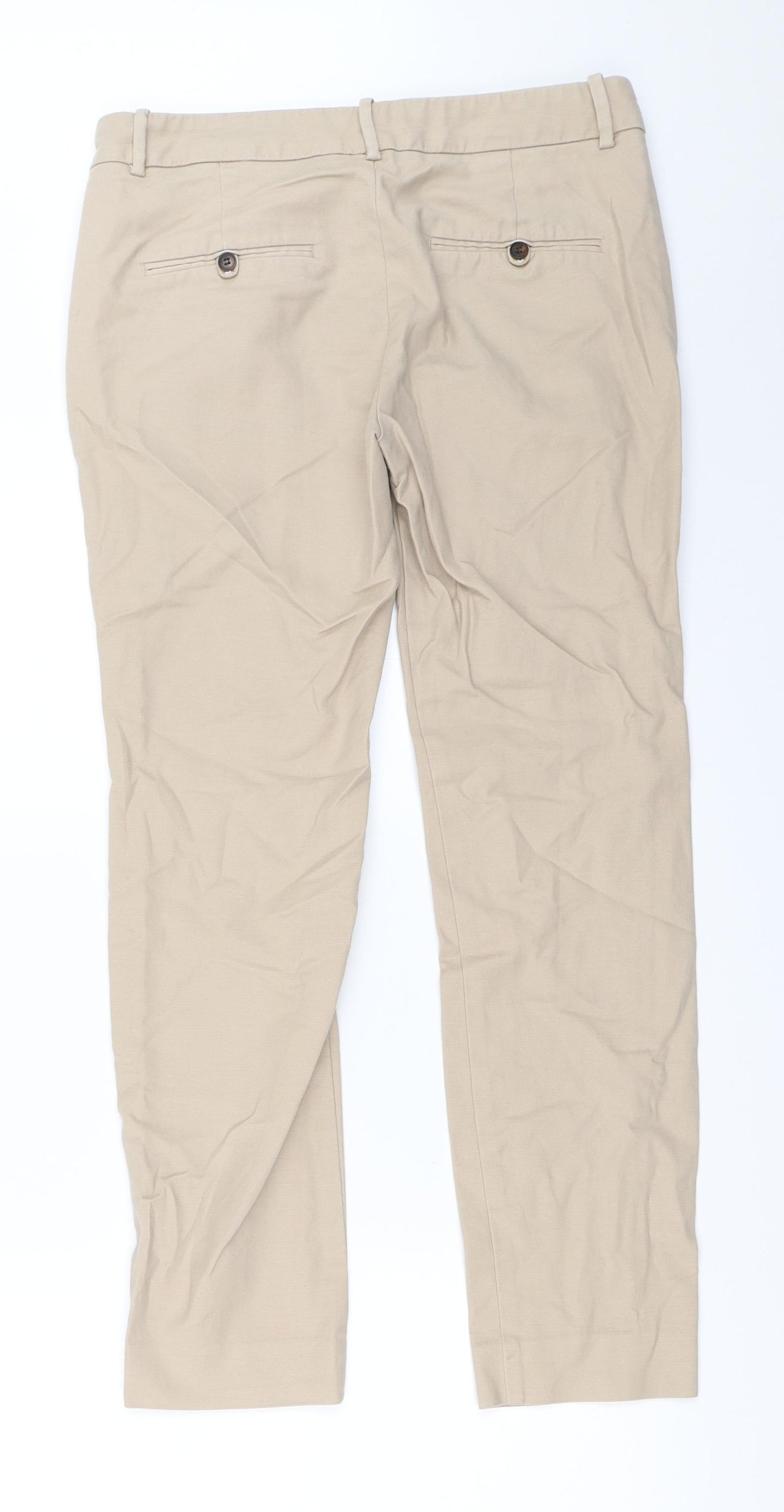 Zara Womens Beige   Capri Trousers Size 36 L26 in