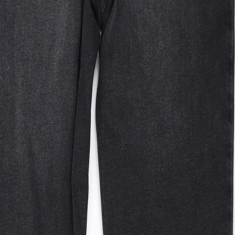 H&M Womens Black   Straight Jeans Size 12 L29.5 in