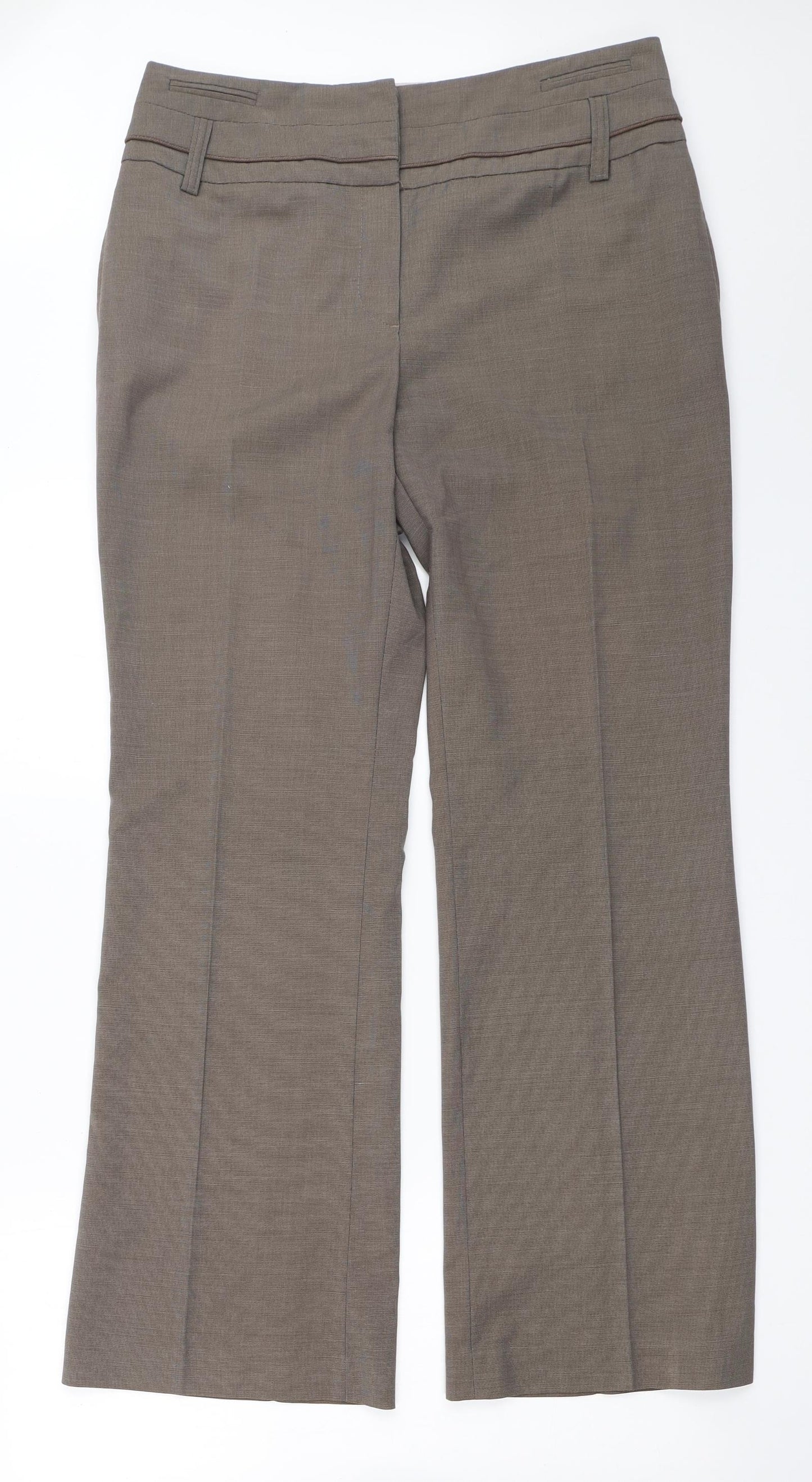 NEXT Womens Brown   Trousers  Size 12 L30 in