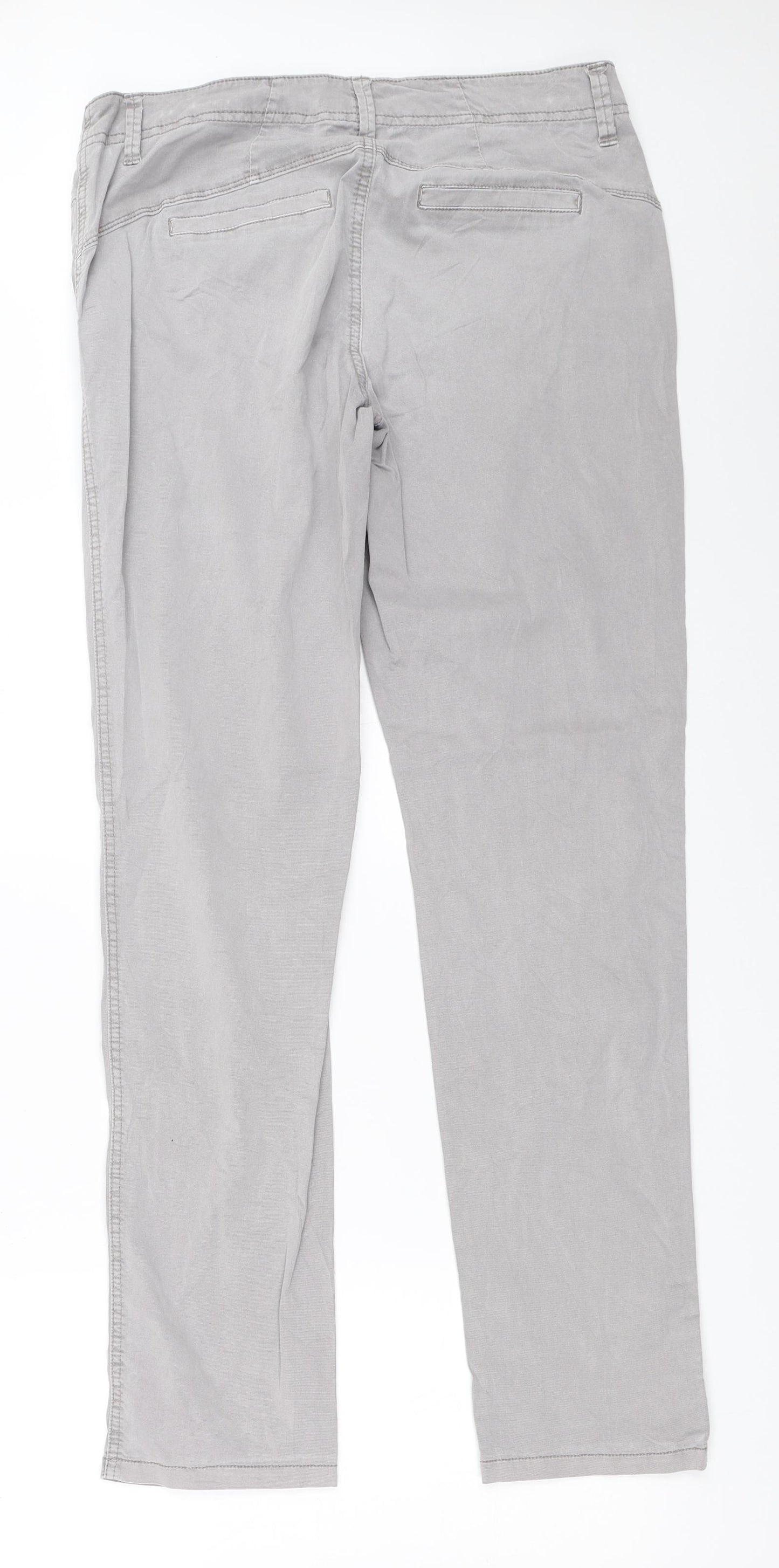 Street One Womens Grey   Chino Trousers Size 12 L32 in