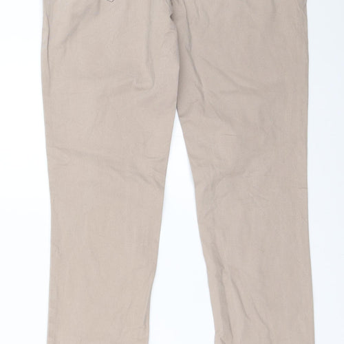UpFashion Womens Beige   Straight Jeans Size 28 in L32 in
