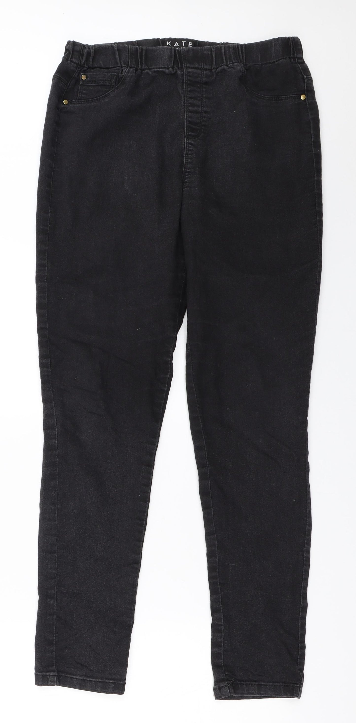 Peacocks Womens Black   Jegging Jeans Size 12 L28 in