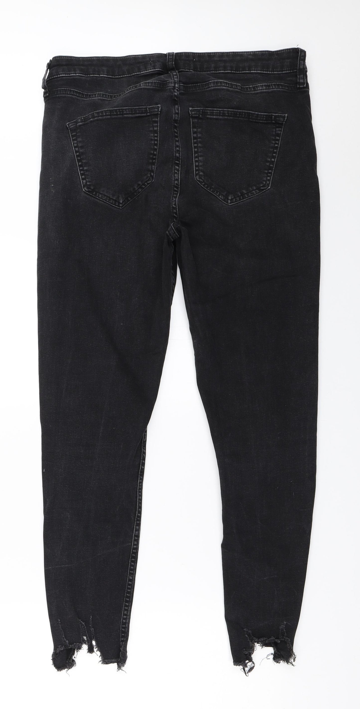 George Womens Black   Skinny Jeans Size 14 L26 in
