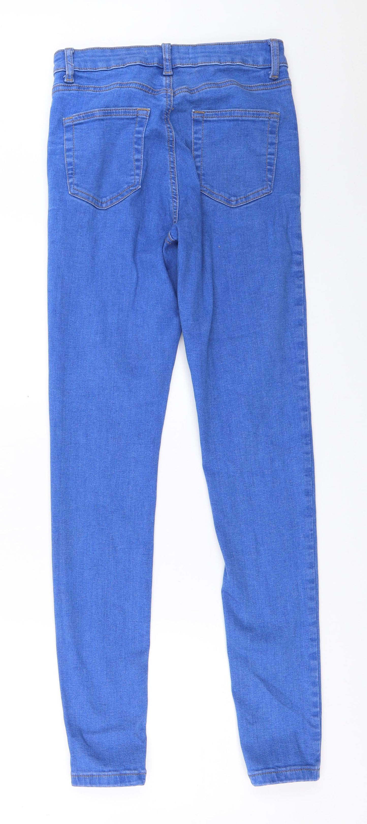 Primark Womens Blue  Denim Skinny Jeans Size 8 L29.5 in