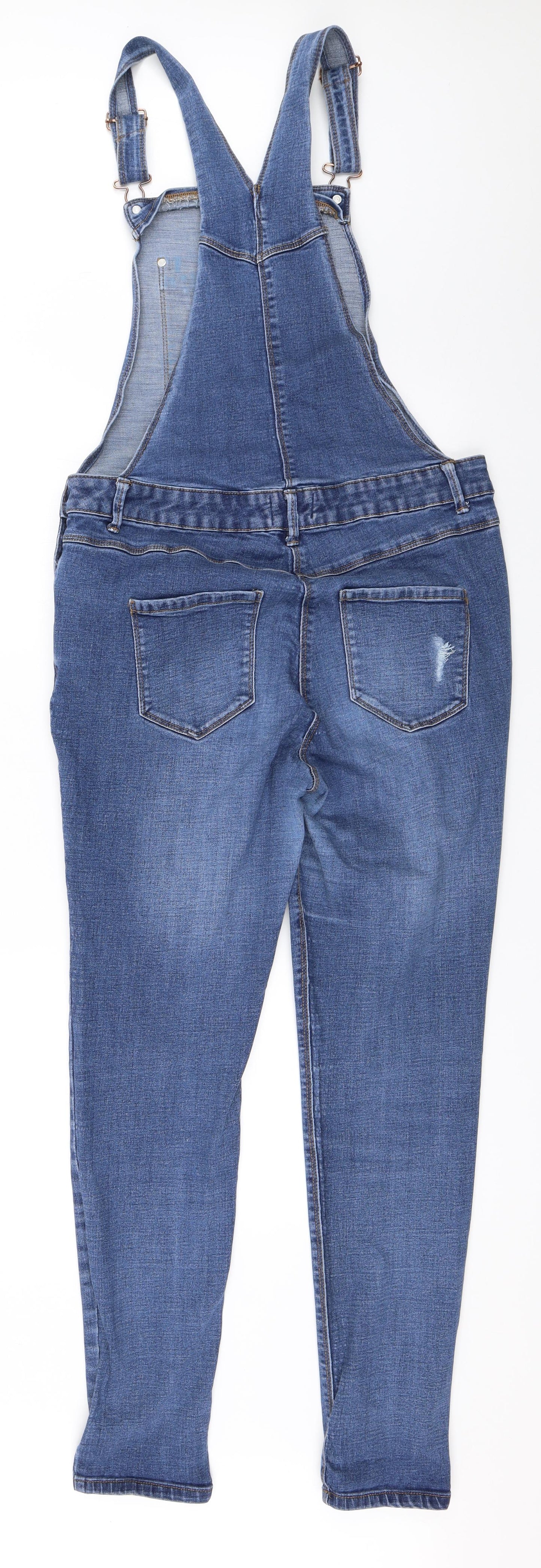 Matalan Womens Blue  Denim Dungaree One-Piece Size 14