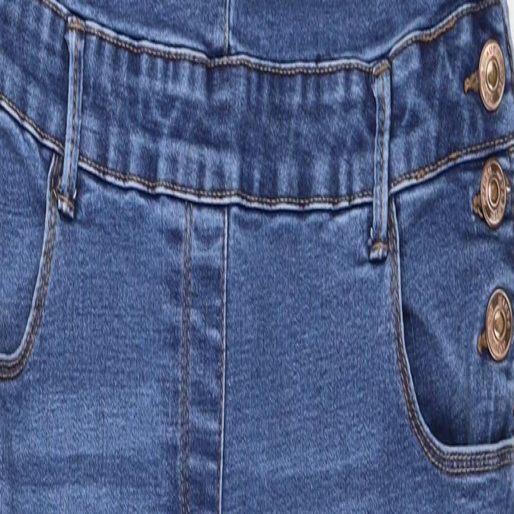 Matalan Womens Blue  Denim Dungaree One-Piece Size 14